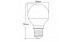 Світлодіодна лампочка LEDEX 3W E27 4000K PREMIUM G45 (КУЛЯ)