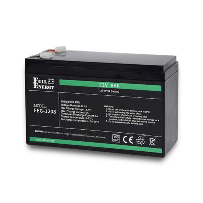 Батарея акумуляторна Full Energy FEG-128 12V 8Ah LiFePO4