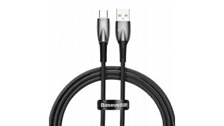 Кабель Baseus Glimmer Series Fast Charging Data Cable USB to Type-C 100W 2m (CADH000501) Black