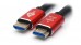 Кабель HDMI-HDMI ATcom v.2.0 Red/Gold 3 метра