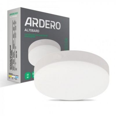 Світильник LED світлодіодний накладний Ardero AL708ARD 32W 3200lm 5000K IP20
