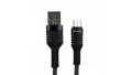 Кабель USB 2.0 AM to Micro USB Mibrand MI-13 Feng World Charging Line чорний/сірий 1.0 метр