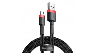 Кабель USB 2.0 до Micro USB Baseus Cafule Cable Red+Black 2.0 метра