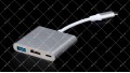 Перехідник штекер USB Type-C – гніздо HDMI, USB 3.0, Type-C Multiport