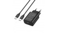 Адаптер мережевий BOROFONE BA65A + single port PD20W charger set (Type-C) Black
