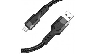 Кабель USB 2.0 to Micro USB Hoco U110 Black 1.2 метри