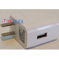 Адаптер мережевий 220В USB 5V 1000mA білий