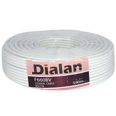 Кабель коаксіальний DIALAN F660BV 100 метрів 75 Ом