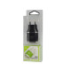 Адаптер мережевий 220В 5V 2.1A/1.0A USB 2 порти чорний