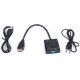 Адаптер (перехідник) HDMI - VGA + AUDIO + ЖИВЛЕННЯ 0.2м
