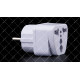 Перехідник мережевий AU/US/UK на EU travel adaptor