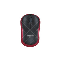 Миша комп'ютерна бездротова Logitech M185 червона