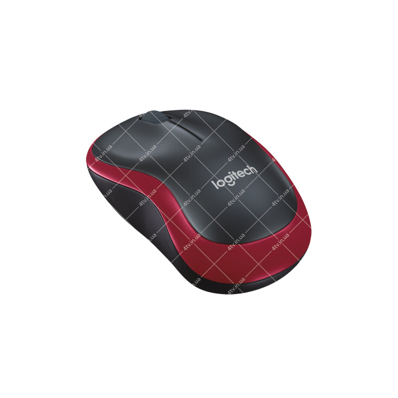 Мышь компьютерная беспроводная Logitech M185 красная