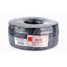 Кабель коаксіальний DCG RG-59cu + 2x0.50 100 метрів 75 Ом чорний