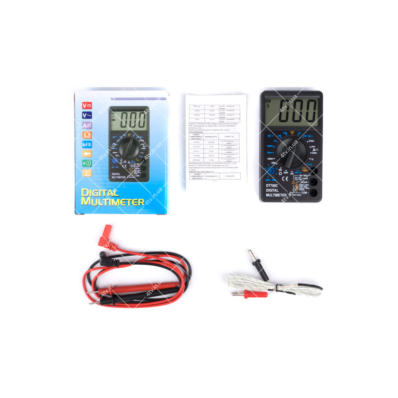 Мультиметр цифровий DT-700C звук + температура