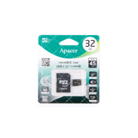 Карта пам'яті microSDHC Apacer 32GB class 10 adapter (AP32GMCSH10U1-R)