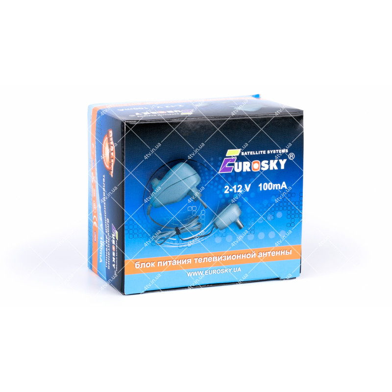 Блок живлення для Т2 антен 2-12V 100mA Eurosky коробка