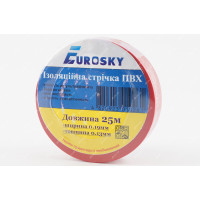 Стрічка ізоляційна Eurosky 25 метрів червона