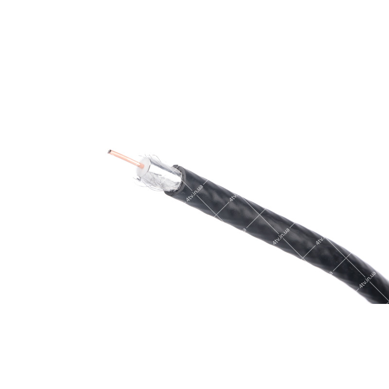 Кабель коаксіальний FinMark RG-6 100 метрів 75 Ом чорний