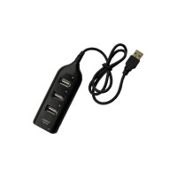 Хаб USB 2.0 4-х портовий питание от USB 480Mbts черный