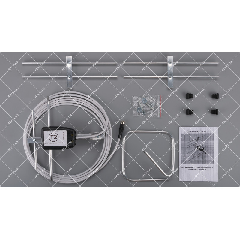 Т2 антенна Yagi 6KA (12 дб) кабель 5м со штекером комнатная