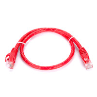 Патч-корд UTP Cat6 8Р8С-8Р8С красный 0.5 метра
