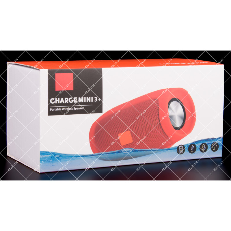 Колонка портативна JBL CHARGE MINI 3+ Bluetooth червона copy