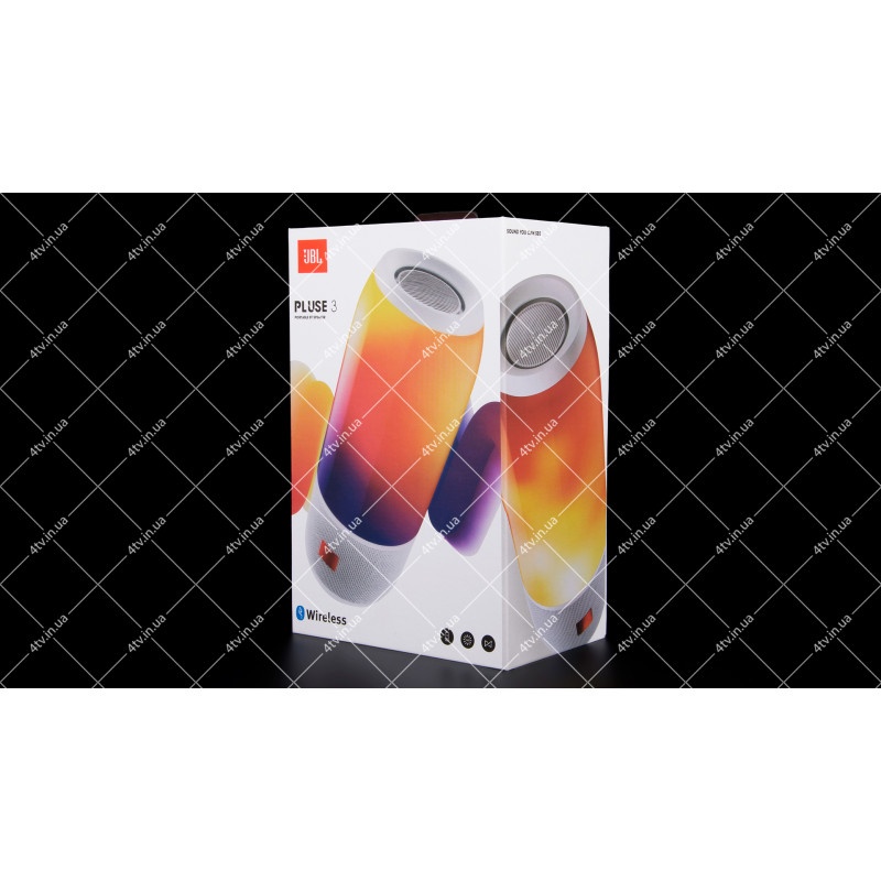 Колонка портативная с подсветкой JBL PLUSE 3 Bluetooth красная copy
