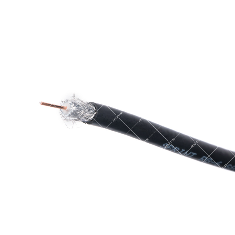 Кабель коаксіальний Sprint RG-6 100 метрів 75 Ом чорний