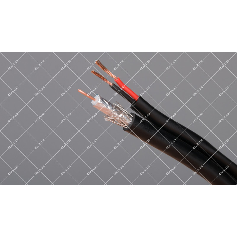 Кабель коаксіальний FinMark F5967BVcu-2x0.75 305 метрів 75 Ом чорний