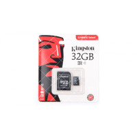 Карта пам'яті microSDHC Kingston 32GB class 4 adapter (SDC4/32GB)