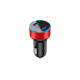 АЗУ 5V 3.1A Metal Dual USB Car Charger LED Display