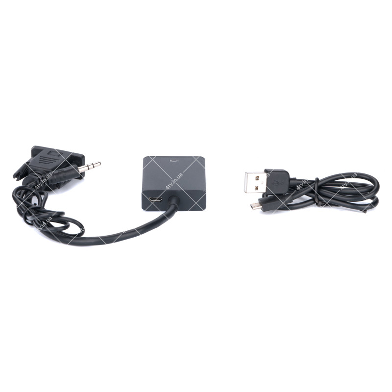 Адаптер (перехідник) VGA - HDMI + Audio