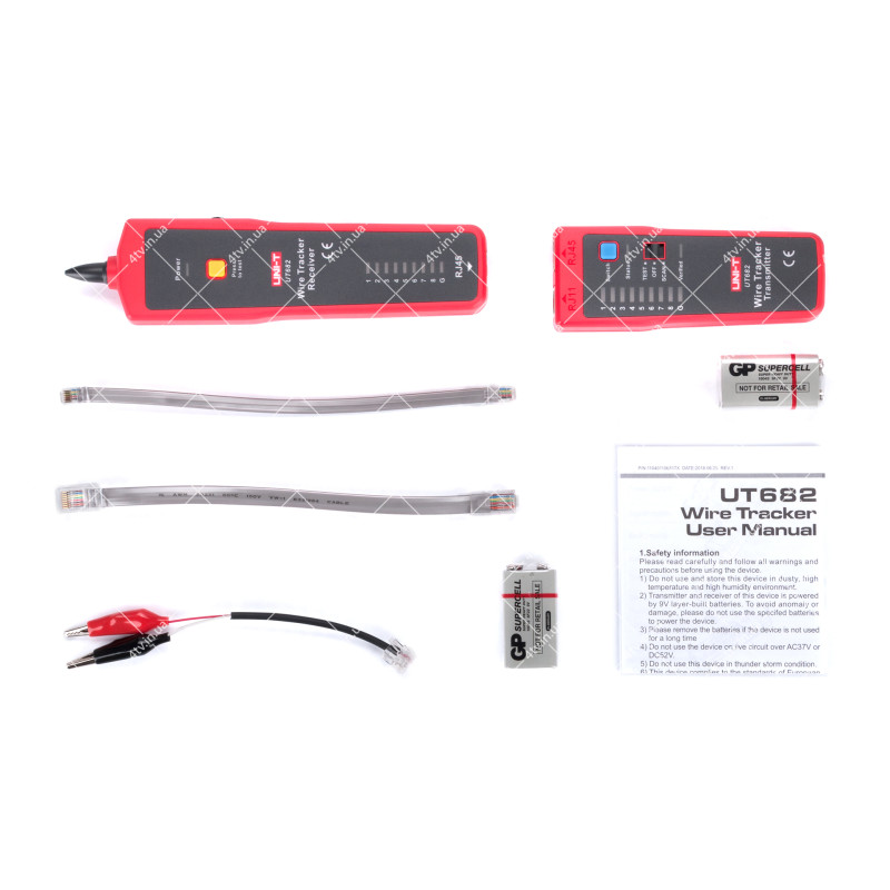 Тестер кабельный RJ45+RJ11 UNI-T UT682