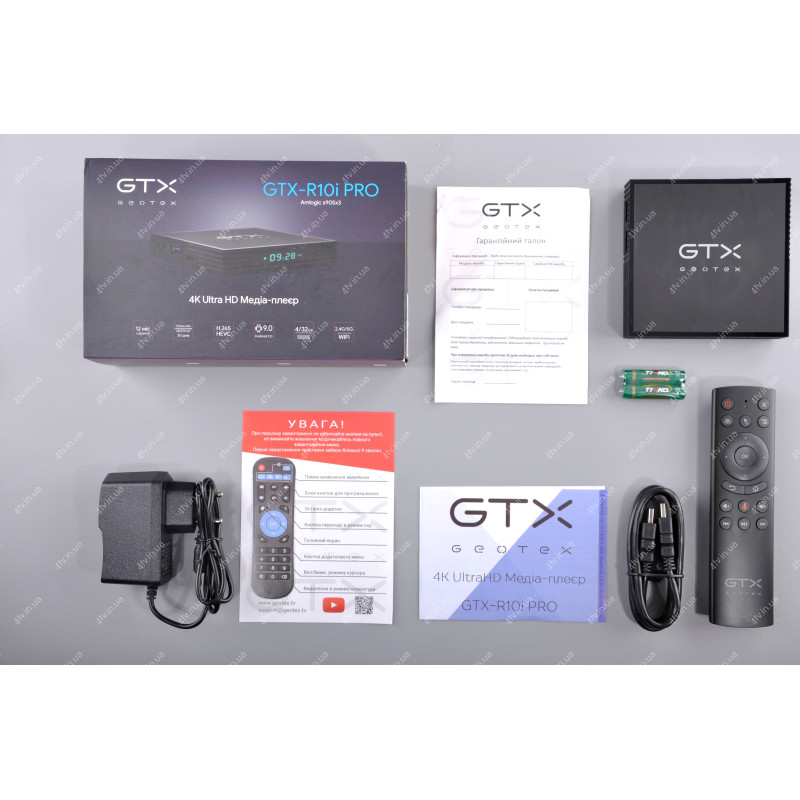 GEOTEX GTX-R10i PRO S905X3 4GB/32GB голос