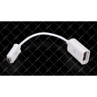 Кабель OTG USB А - штекер micro USB 5pin 0.2 метра