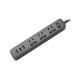 Фільтр мережний Xiaomi Mi Power Strip 3 розетки 3 usb 1.8 метра чорний