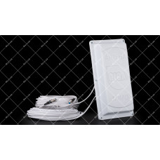 GSM/3G/4G/LTE антенна панель GIGA v.2 MIMO 1700-2700 2x15dB + кабель 20м