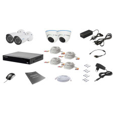 Комплект відеоспостереження Tecsar AHD 4MIX 2MEGA