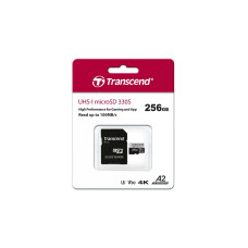 Карта пам'яті microSDXC Transcend 256GB UHS-I U3 A2 Class 10 (TS256GUSD330S)