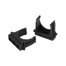 Кліпса для труб APRO 20мм чорна упаковка = 50шт