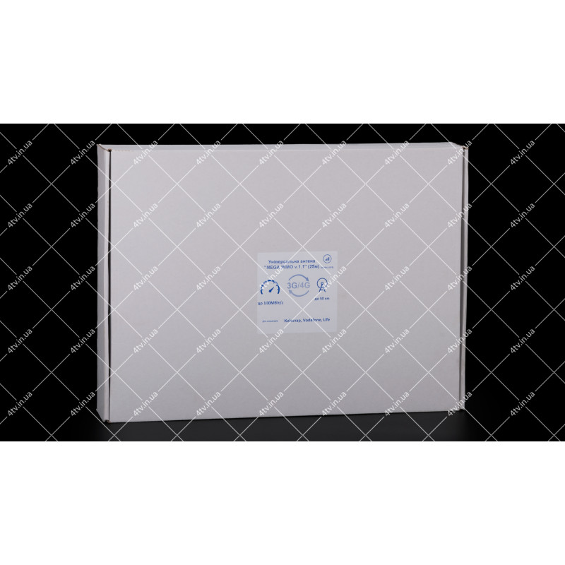 GSM/3G/4G/LTE антена панель MEGA v.1.1 MIMO 1700-2700 2x15dB + кабель 25м
