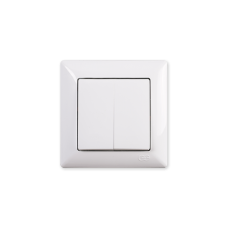 Вимикач Gunsan Visage 2-кл білий