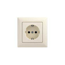 Розетка Gunsan Visage 1-а с/з кремова