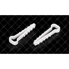 Затискач для кабелю Ялинка APRO 10 x 5 мм плоский білий 100 шт