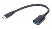 Кабель OTG USB 3.0 AF-Type-C 0.2 метра