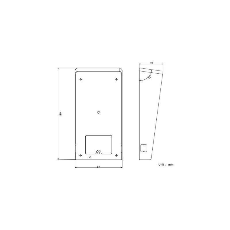 Козырек для накладного монтажа Hikvision DS-KABV8113-RS/Surface
