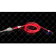Кабель USB 2.0 AM to Lightning магнітний Red LED 1.0 метр