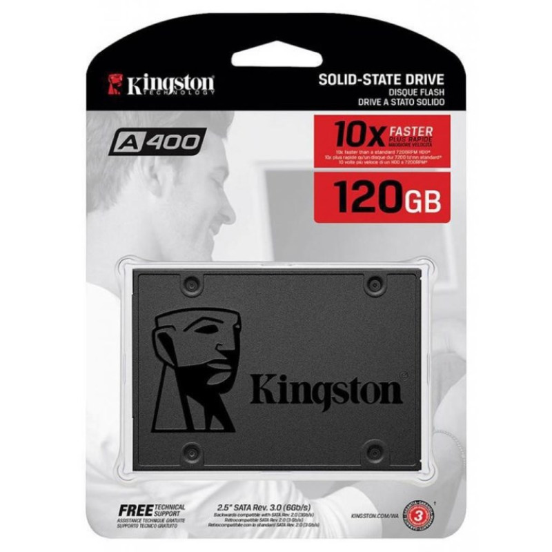 SSD накопичувач Kingston A400 2.5" 120GB (SA400S37/120G)