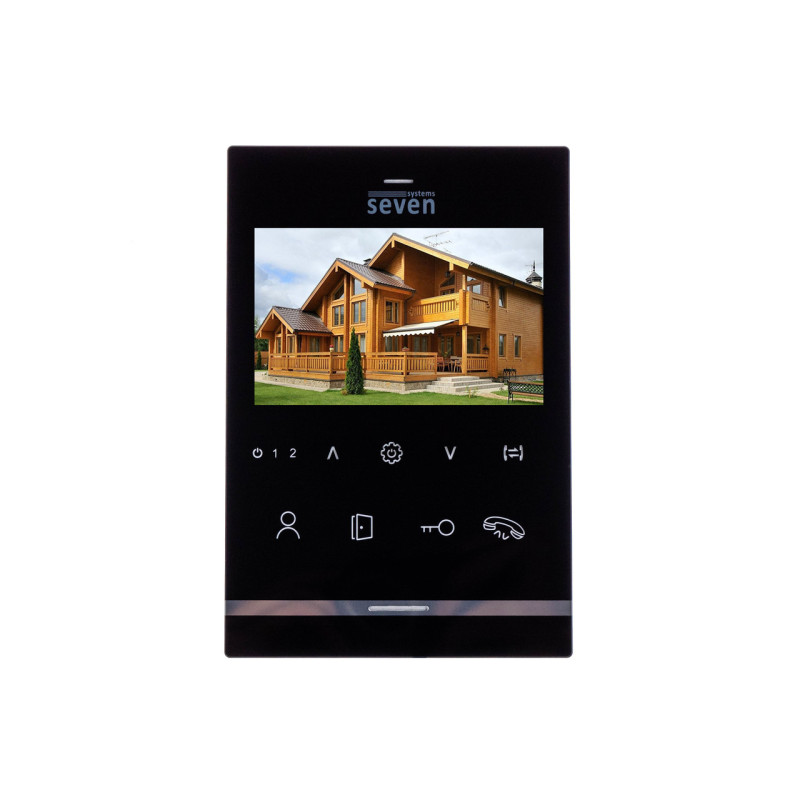 Комплект видеодомофона SEVEN DP-7542 black